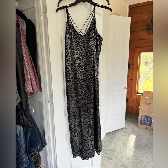 NIC+ZOE Black Sequin Dress - Picture 1 of 5